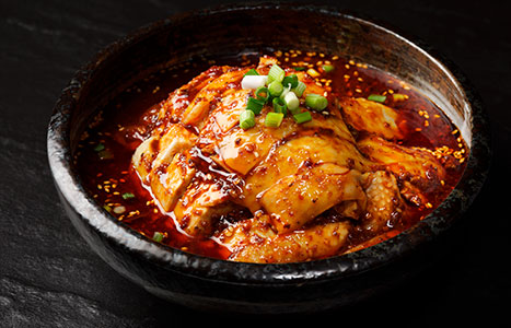 Chong Qing chillied chicken with spicy bean paste