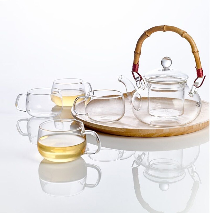 mini glass tea set