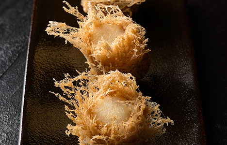 Deep-fried Taro Puff with Scallop